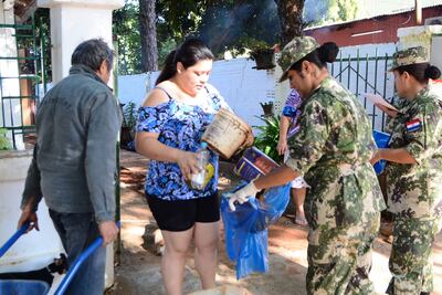 Campaña antidengue en Ciudad del Este.