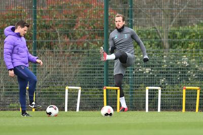 Harry Kane, figura del Tottenham, en un entrenamiento en Inglaterra.