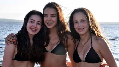Allegra Bernardes, María Gracia Vallejo y Giuliana Spinzi.