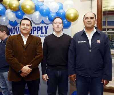 César Salcedo, Rodrigo Martínez y Pedro Alvarenga.