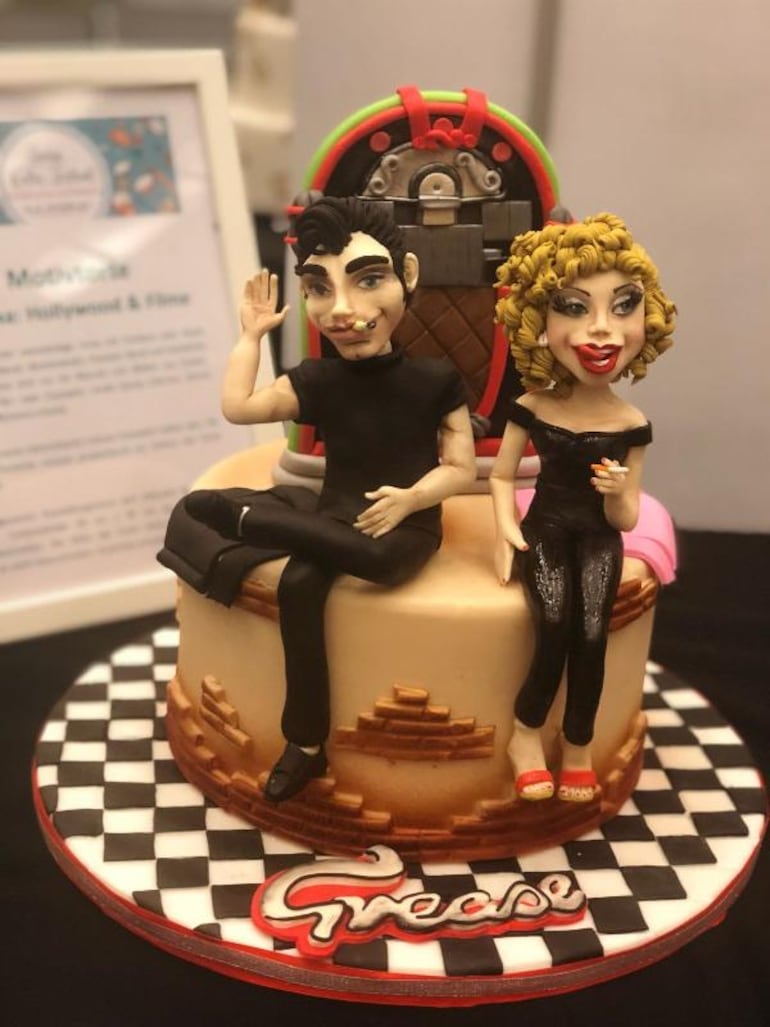 Torta ganadora del tercer premio en la categoría 'Tortas con diseños'. 