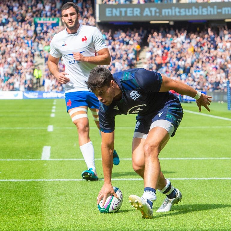 Imágenes del triunfo de Escocia.