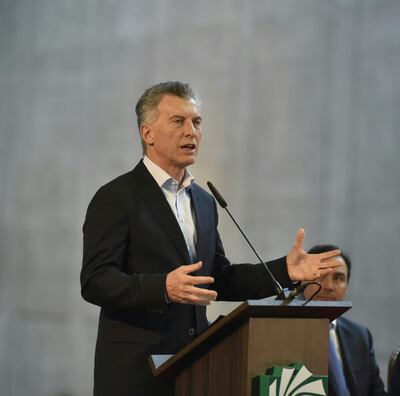 Encuentro entre Mario Abdo Benítez y Mauricio Macri en Yacyretá.