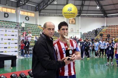 Fabio Alcaraz (3) fue jugador de la selección paraguaya de Fútbol de Salón y Futsal FIFA.