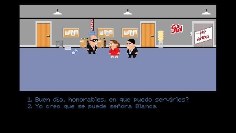 Escena de "Parawhy", juego que "recrea" los sucesos previos a la quema del Congreso. Gentileza.