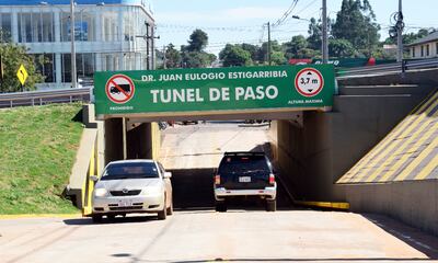 Túnel de paso construido mediante una alianza de la Municipalidad y de la  colonia Sommerfeld Komitee. La obra representa un hecho   histórico.