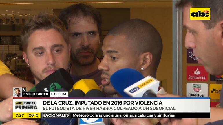 De la Cruz, imputado en 2016 por violencia