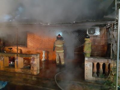 Llamas consumieron totalmente una vivienda en Itauguá.