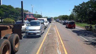 El cierre fue en el cruce San Pedro en el kilómetro 150 de la ruta PY02.