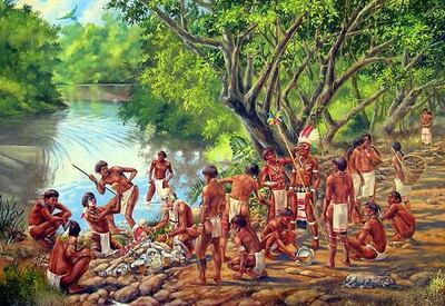 Los guaraníes vivían cazando, pescando, cultivando y moviéndose constantemente para encontrar mejores tierras.