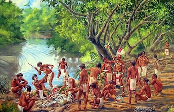 Los guaraníes vivían cazando, pescando, cultivando y moviéndose constantemente para encontrar mejores tierras.