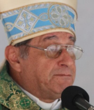 Monseñor Ricardo Valenzuela, obispo de Caacupé.
