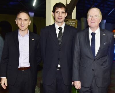 Nick White, Federico Silva y Carlos López.