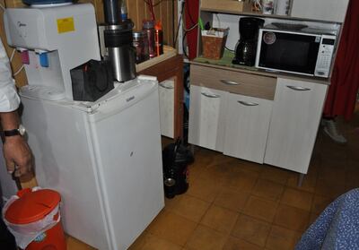 La celda “VIP” tenía electrodomésticos y otras comodidades.