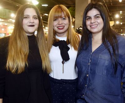 Pitu Ivaldi, Carolina Arza y Rossana Báez.