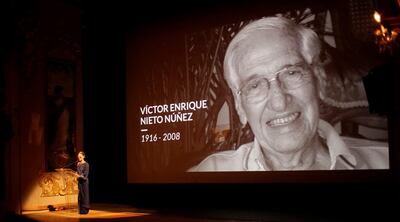 Lina Rodríguez, directora del FICCI, durante el acto inaugural del festival colombiano.