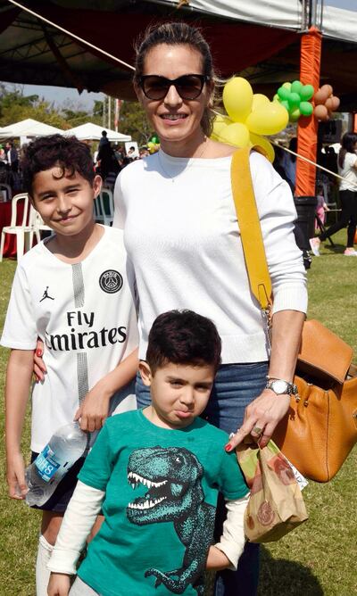 Ana Gamarra, Facundo e Ignacio Lovera.