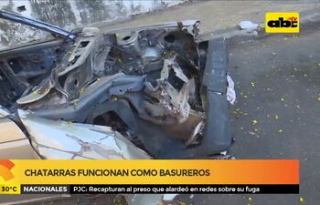 Chatarras funcionan como basureros