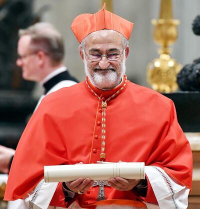 El pa’i Cristóbal López, fotografiado tras ser creado cardenal, ayer en la Basílica de San Pedro.