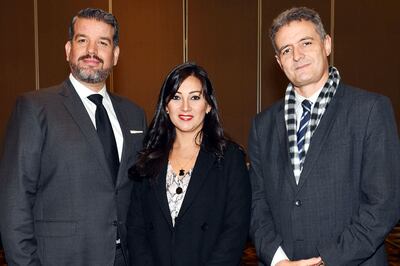 Juan Manuel Ostoja, Raquel Hellmann y Yan Speranza.