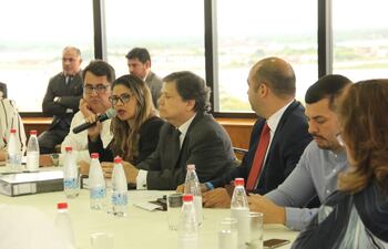 La ministra de Justicia Cecilia Pérez y el el ministro del Interior Euclides Acevedo, hoy en el Congreso.