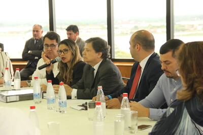 La ministra de Justicia Cecilia Pérez y el el ministro del Interior Euclides Acevedo, hoy en el Congreso.