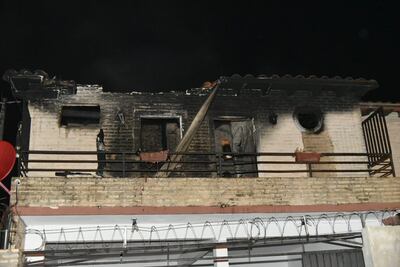 Incendio en Mariano Roque Alonso.