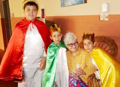 Visita en el hogar Nuestra Señora de la Asunción.