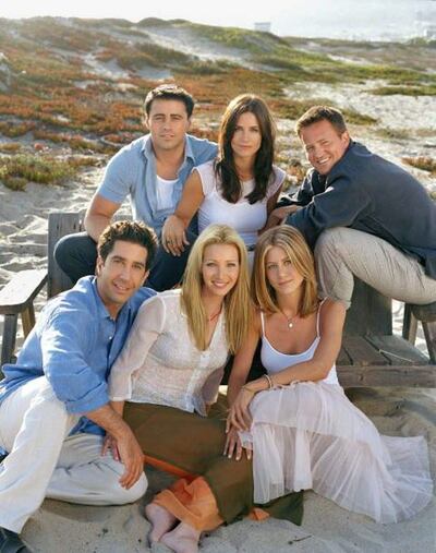 David Schwimmer, Matt LeBlanc, Lisa Kudrow, Courtney Cox, Jennifer Aniston y Matthew Perry, los protagonistas de "Friends".