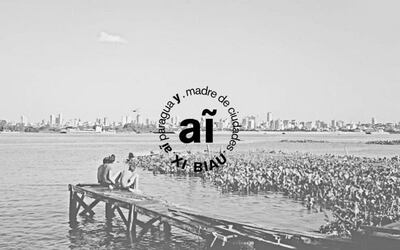 Afiche de la XI Bienal de Arquitectura y Urbanismo.