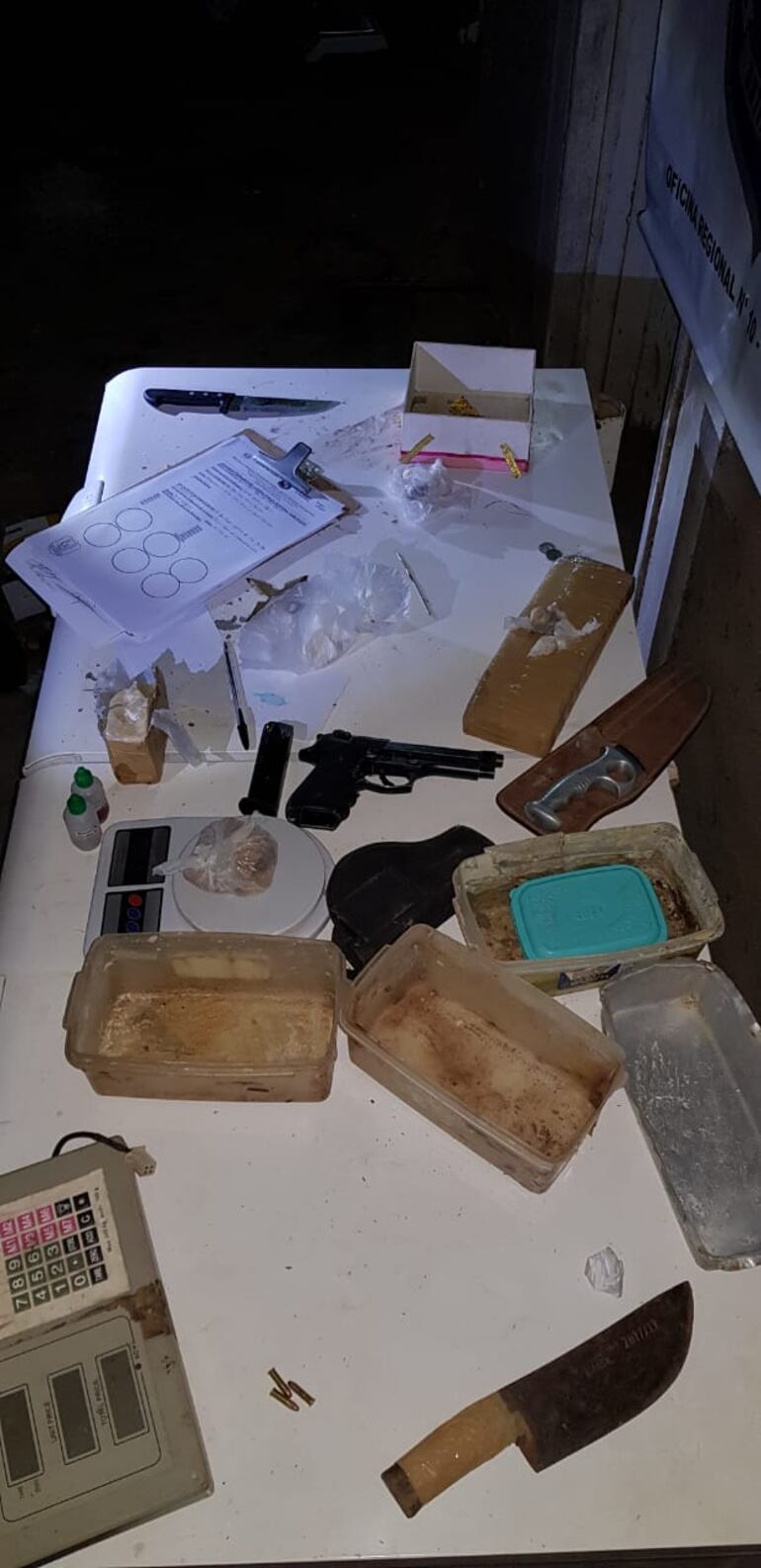 Detienen a una mujer en Yby Yaú por posesión de droga.