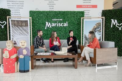 Un aspecto de la reunión de prensa en la que se informó sobre la exposición de artesanía que se realizará en el Shopping Mariscal.