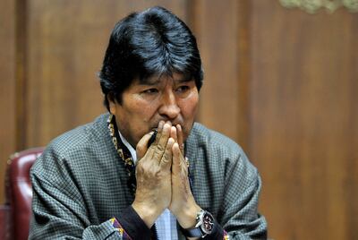 Evo Morales, expresidente de Bolivia.