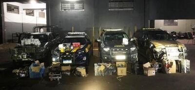 Las mercaderías incautadas por agentes brasileños.