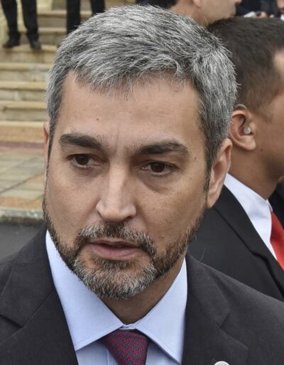 Mario Abdo Benítez, presidente de la República. Asiste hoy para leer su primer informe al frente del Poder Ejecutivo.