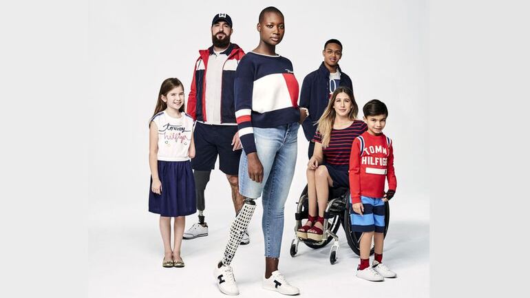 Colección “Tommy Adaptive” para personas con discapacidad.