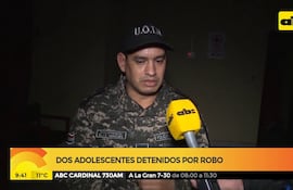Dos adolescentes detenidos por robo