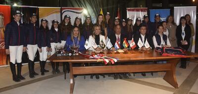 Presentación de la FEI Americas Jumping Championship Paraguay 2019, que se cumplió anoche en el Club Hípico Paraguayo.