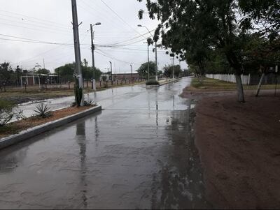 La lluvia aplacó las altas temperaturas y trajo tranquilidad a los ganaderos de la zona.