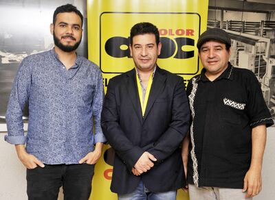 El violinista David Bordoli, Elio Fleitas y Miguel Coronel dieron detalles de los conciertos de la OCSAL.