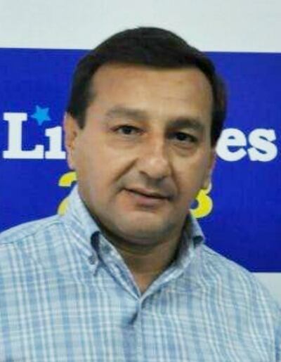 Francisco Dejesús Amarilla (PLRA, llanista), intendente destituido de la Municipalidad de Juan  E. O’Leary.