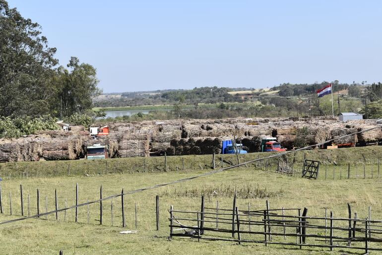 Centenares de camiones no pueden bajar su producto debido a cierre de la fabrica.