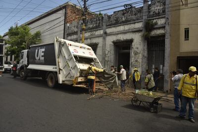 Propiedad abandonada allanada para proceder a la limpieza (España 333 c/ Estados Unidos)