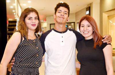 Cecilia Acosta, Joel Cardozo y Milka González.