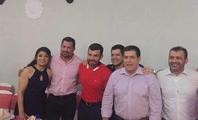 Los diputados Ulises Quintana, Hugo Ramírez y Miguel del Puerto, además del expresidente Horacio Cartes, participaron de los festejos en Coronel Oviedo.