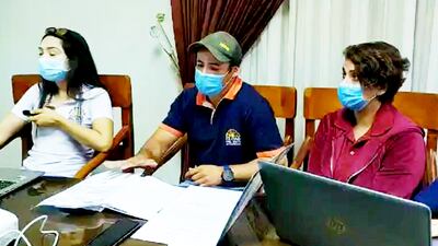 El informe preliminar sobre las obras realizadas en el pabellón de contingencia fue presentado en forma virtual por  los directores de la Municipalidad y Consejo Local de Salud.