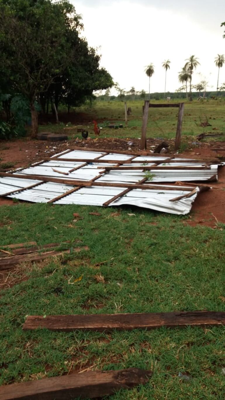 Temporal destruyó viviendas y cultivos en Yrybucuá