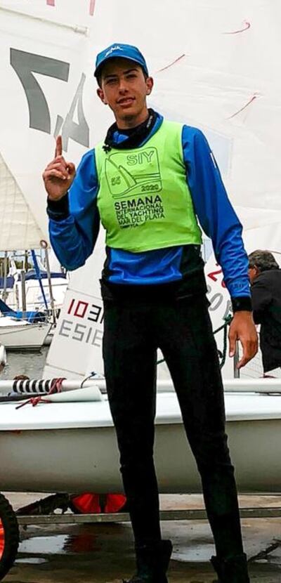 Sebastián Leri conquistó la Clase Laser 4.7 en Mar del Plata.