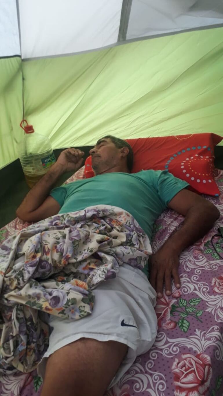 José Ignacio Torales (63), realiza una huelga de hambre.