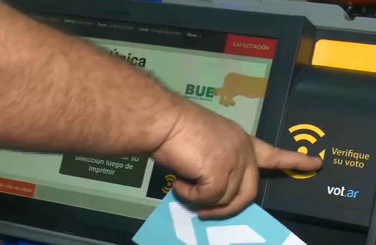 Opción para verificar el voto